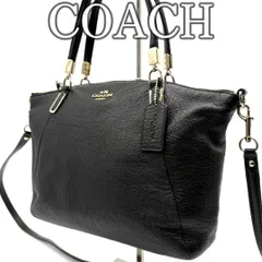 コーチ COACH レザー ハンドバッグ ショルダーバッグ 2WAY ブラック 黒 シンプル 上質レザー ゴールド金具 チャーム付き 肩掛け 斜め掛け レディース デイリー 通勤 通学