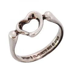 ★SALE【5jpb0692】ティファニー リング オープンハート シルバー925 12号【中古】レディース