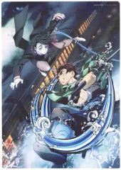 【中古】キャラカード [単品] 竈門炭治郎＆魘夢 キービジュアル両面A4クリアカード 「劇場版 鬼滅の刃 無限列車編 その刃で、悪夢を断ち切れセット」 同梱品 エアコミケ2グッズ