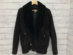 レザージャケット／ブラック／豚革／ボア／Mサイズ