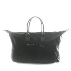 アニエスベー ボヤージュ Agnes b. VOYAGE ボストンバッグ ハンドバッグ ナイロン 黒 ブラック /AN63 ■BM