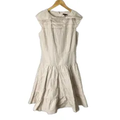 トゥービーシック TO BE CHIC ワンピース ロング ノースリーブ ティアード 絹混 40 ピンク ■GY43