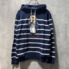 POLO RALPH LAUREN ポロベアプリントニットパーカー RN41381 CA56658 サイズXS ネイビー ポロラルフローレン
