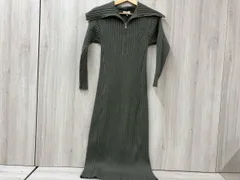Mystrada 長袖ワンピース　カーキ　サイズ36