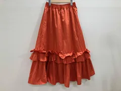 LOULOU WILLOUGHBY ロングスカート スカート オレンジ 2 春