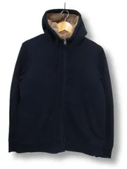 ☆ユニクロ UNIQLO レディース 裏ボアスウェットフルジップパーカ ネイビー Lサイズ ■管理番号L29773AWS26-260125-10（990）