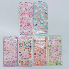 【在庫限り/6枚セット】ボンボンドロップシール 6枚セット ボンドロ ぷくぷく 3D 立体 シール ボンボン 立体ドロップシール