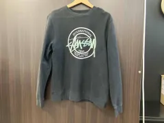 STUSSY  スウェット　刺繍ロゴスウェット　サイズM
