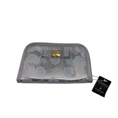  LANVIN（ランバン）「LANVIN COLLECTION（ランバン コレクション）」マルチケース（ポーチ）シルバー  【ZK59】