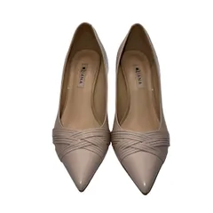  DIANA（ダイアナ）」ポインテッドトゥパンプス ライトベージュ アイボリー系 25cm  【ZK59】