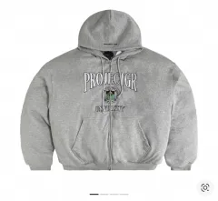 2 プロジェクトgr リバーシブル フード パファージャケット グレー