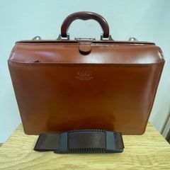 HERZ ヘルツ パイロットケース ビジネスバッグ レザー ブラウン - メルカリ