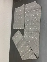 美品　琉球絣風　紬　ひとえ