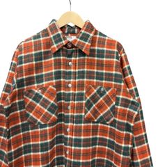 60s Montgomery Ward ネルシャツ 極上好配色 17ハーフ XL - メルカリ