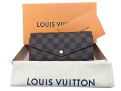 【鑑定済みS】LOUIS VUITTON ルイ ヴィトン ダミエ エベヌ キャンバス ポルトフォイユ サラ 長財布 ウォレット 財布 メンズ レディース