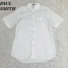 PAUL SMITH 花柄総柄BDシャツ L ホワイト