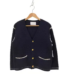 マカフィー MACPHEE ムートン Vネックカーディガン レディース JPN：S 