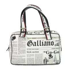 本物 ジョン ガリアーノ John Galliano ニュースペーパー柄