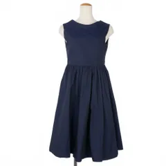 レイビームス Ray Beams ノースリーブ フレアワンピース タック フィットアンドフレア 1 ネイビー 紺