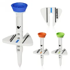 Alta Green ゴルフ ティー アジャスティー 高さ調整可能 ロング ショート マーカー (3, ミックス) [ミックス] [3個]