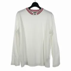 ディーゼル DIESEL Tシャツ カットソー 長袖 刺繍 S オフホワイト A08523