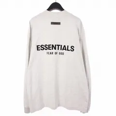 エフオージー エッセンシャルズ FOG ESSENTIALS バックロゴ ロングスリーブ ロンT Tシャツ カットソー 長袖 S グレー