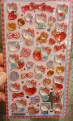 봉봉드롭立体ステッカー Sanrio hello kitty(ハローキティ) レッド