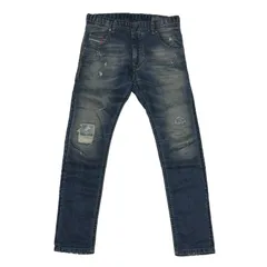 トレンド【DIESEL ディーゼル  【商品名】KROOLEY-NE JOGG JEANS/スウェットデニム/ダメージ加工/ストレッチ デニム パンツ