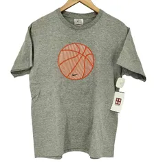 ナイキ NIKE 90-00S USA製 バスケットボールプリント クルーネックTシャツ メンズ JPN：L 