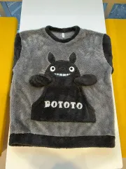 ユニセックス 室内 パジャマ 厚手 上下 セット Tシャツ ズボン 冬 XXL サイズ