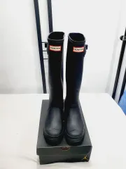 HUNTER レインブーツ ロング ブラック eu38