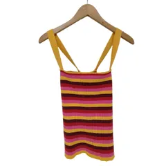 ロンハーマン Ron Herman 00s Y2K ボーダー マルチカラー リブ タンクトップ レディース import：XS 