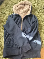 UNIQLO150サイズ　ボアスウェットフルジップパーカー（長袖）