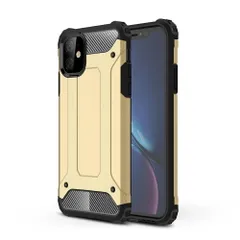 iPhone11ProMax スマホケース 背面ケース ハイブリッド 二重構造 耐衝撃 異素材組み合わせ バイカラー カーボンファイバー調