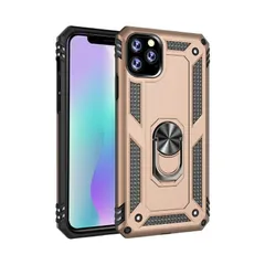 iPhone11Pro スマホケース 背面ケース ハイブリッド 2重構造 TPU+PC 耐衝撃 マット メタリックカラー 落下防止 スタンド機能 ホルダーリング
