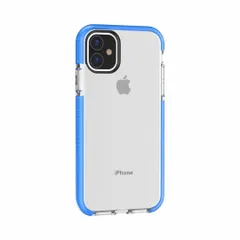 iPhone11ProMax スマホケース 背面ケース ハイブリッドケース TPU+PC ソフト+ハード 異素材組合せ 耐衝撃 フレームカラー 縁 フチ