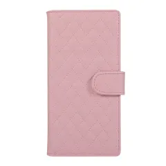 iPhone11Pro 手帳型スマホケース キルティング パステルカラー ステッチ ダイヤ模様 かわいい 淡い マット 無地 レザー 合皮 マグネット開閉 カード収納 スタンド