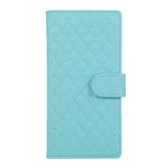 iPhone11ProMax 手帳型スマホケース キルティング パステルカラー ステッチ ダイヤ模様 かわいい 淡い マット 無地 レザー 合皮 マグネット開閉 カード収納 スタンド