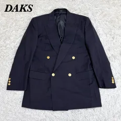 DAKS　ダブルテーラードジャケット　ブレザー　金ボタン 92A5 ネイビー