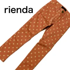 【新品‼️】rienda リエンダ ストレッチスキニーデニム　ドット　サイズ24