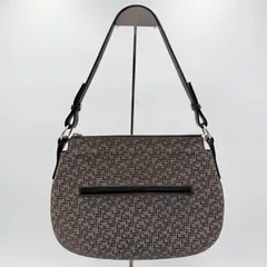 LOEWE（ロエベ）アナグラム ショルダーバッグ キャンバス×レザー ブラウン系