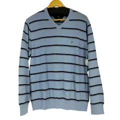 トミーヒルフィガー TOMMY HILFIGER ボーダー L/S Vネックセーター メンズ import：L 