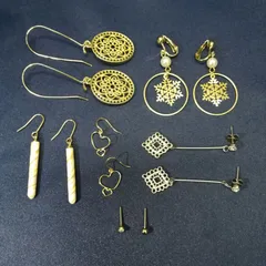 【6種】ゴールド系ピアスセット【おまけイヤリング1点】