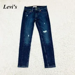 Levi's オルタード 711 スキニーデニムパンツ ダメージ W24 L26