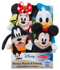 ディズニー ミッキーマウス ミニーマウス ドナルド グーフィー 可愛いパペット４体セット 人形 ぬいぐるみ 言葉遊び 知育玩具 [並行輸入品] 