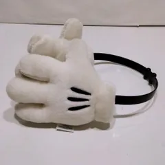 【中古】希少 ディズニー ミッキーの手 耳あて イヤーマフ ホワイト