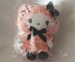 ハローキティ　キティ　ふわふわケープ　マスコットポーチ　マスコットホルダー　ピンク