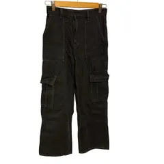 C453 GU ワイドデニムパンツ カーゴパンツ ワイドパンツ ストリート ブラック