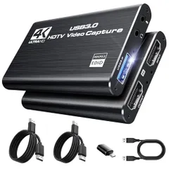 HDMI キャプチャーボード avedio links 2K@30fps/1080P@60fps 低遅延 Switch用 4K@30Hz パススルー USB3.0 ビデオキャプチャー PS5/PS4/Xbox/PC/カメラ対応 OBS・Twitch・YouTs