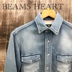 BEAMS HEART ビームスハート 長袖 シャツ 42-23-0172-819 無地 コットン S ブルー系 メンズ